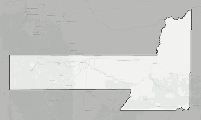 Pennington County SD county basemap context