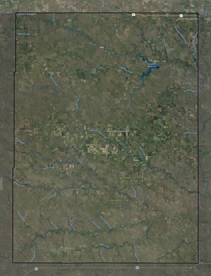 Perkins County SD USGS imagery and topo map