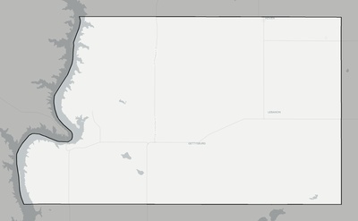 Potter County SD county basemap context