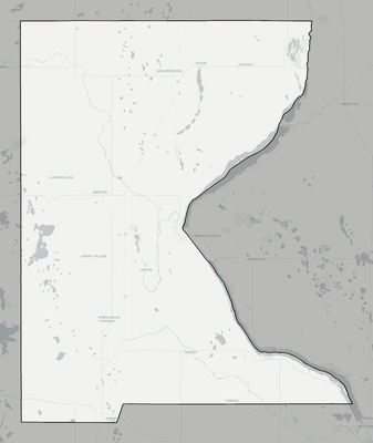 Roberts County SD county basemap context