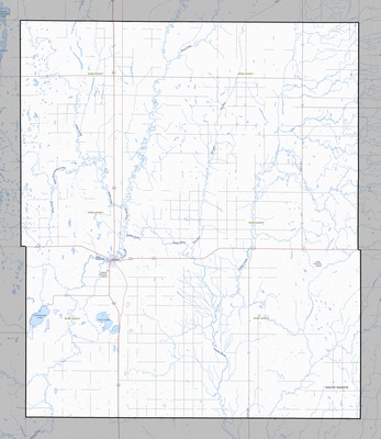 Spink County SD USGS topo map