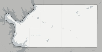 Sully County SD county basemap context