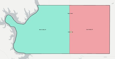 Sully County SD townships and subdivisions map