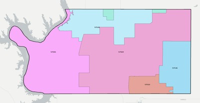 Sully County SD ZIP code boundaries map