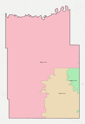 Tripp County SD school district boundaries map