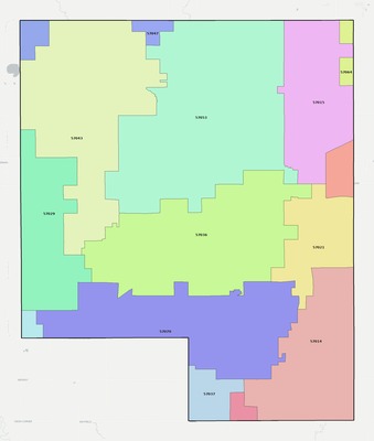 Turner County SD ZIP code boundaries map