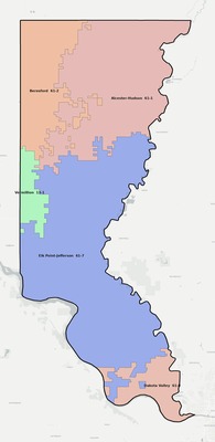Union County SD school district boundaries map