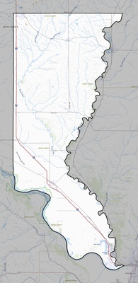 Union County SD USGS topo map