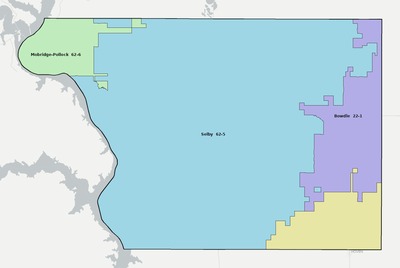 Walworth County SD school district boundaries map