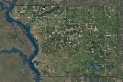 Walworth County SD USGS imagery and topo map