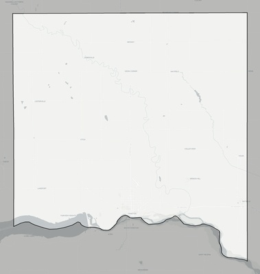 Yankton County SD county basemap context