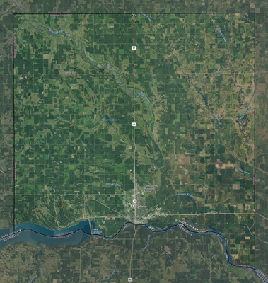 Yankton County SD USGS imagery and topo map