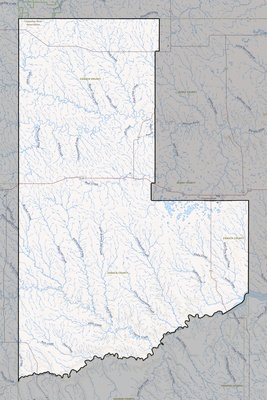 Ziebach County SD USGS topo map