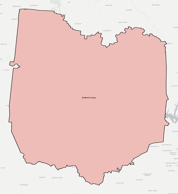 Bedford County TN school district boundaries map