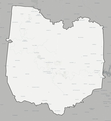 Bedford County TN county basemap context