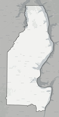 Benton County TN county basemap context