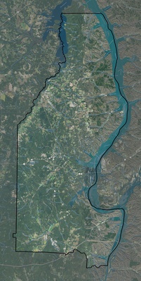 Benton County TN USGS imagery and topo map