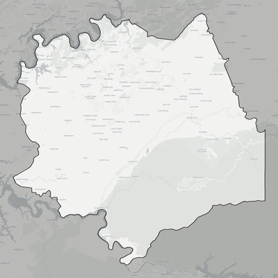 Blount County TN county basemap context