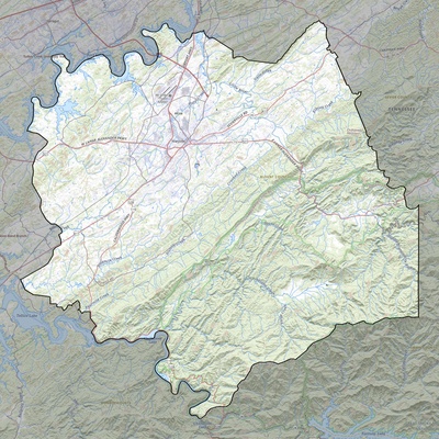 Blount County TN USGS topo map