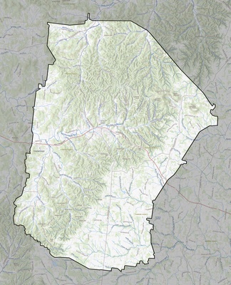 Cannon County TN USGS topo map