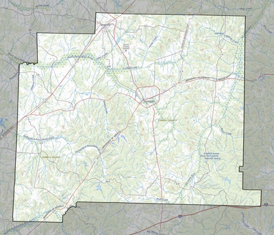 Carroll County TN USGS topo map