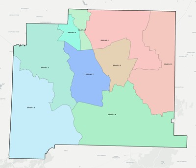 Carroll County TN townships and subdivisions map