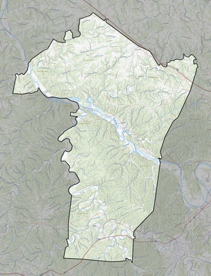 Cheatham County TN USGS topo map
