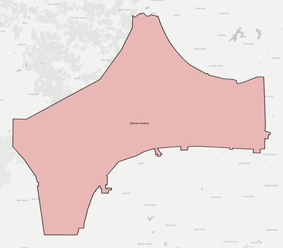 Chester County TN school district boundaries map