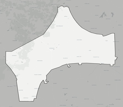 Chester County TN county basemap context