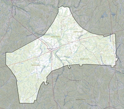 Chester County TN USGS topo map