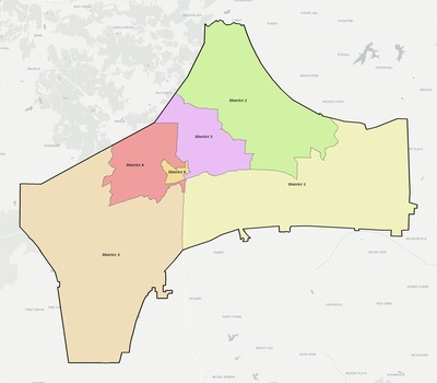 Chester County TN townships and subdivisions map