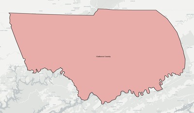 Claiborne County TN school district boundaries map