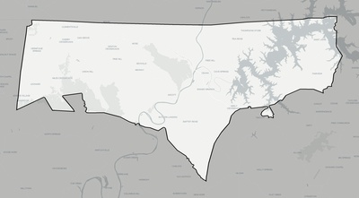 Clay County TN county basemap context