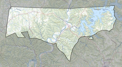 Clay County TN USGS topo map