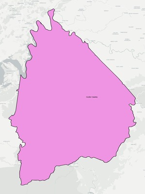 Cocke County TN school district boundaries map