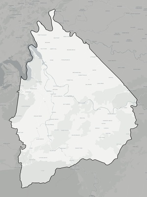 Cocke County TN county basemap context