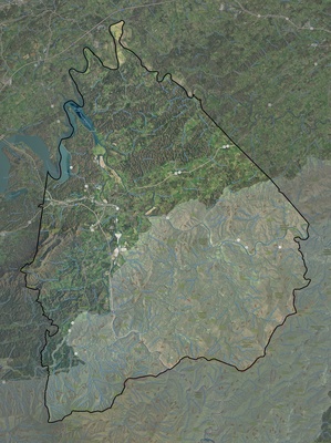 Cocke County TN USGS imagery and topo map