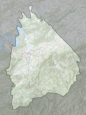 Cocke County TN USGS topo map