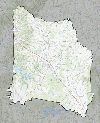 Coffee County TN USGS topo map