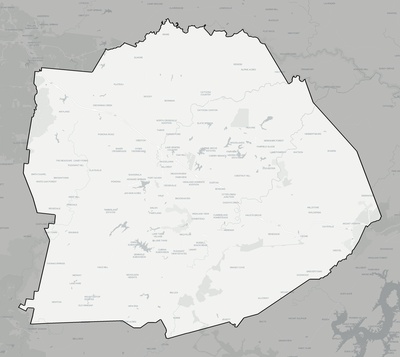 Cumberland County TN county basemap context