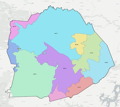 Cumberland County TN ZIP code boundaries map