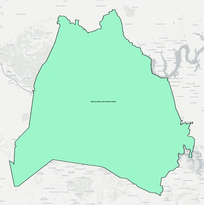 Davidson County TN school district boundaries map