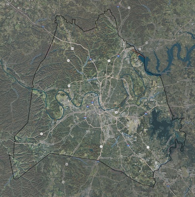 Davidson County TN USGS imagery and topo map