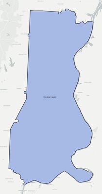 Decatur County TN school district boundaries map