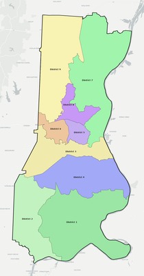 Decatur County TN townships and subdivisions map