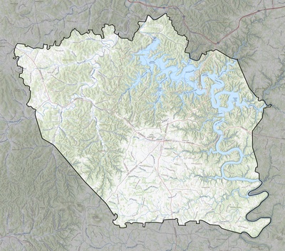 DeKalb County TN USGS topo map