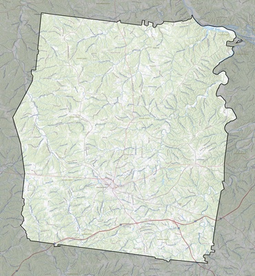 Dickson County TN USGS topo map
