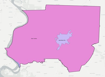 Dyer County TN school district boundaries map