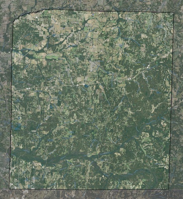 Fayette County TN USGS imagery and topo map
