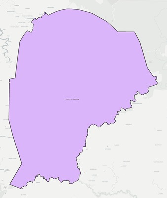 Fentress County TN school district boundaries map